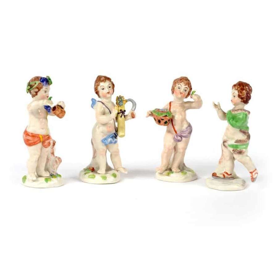 Continental Dresden porcelain figures - by Uffrecht & Co. 
