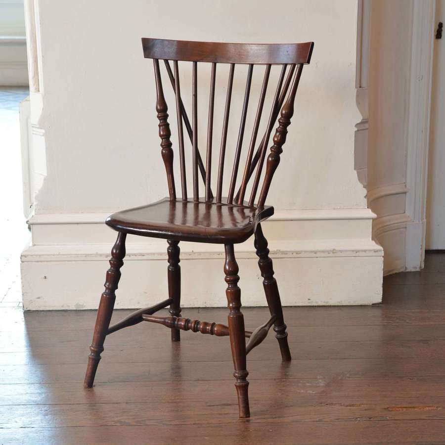 American New England cherrywood Windsor chair