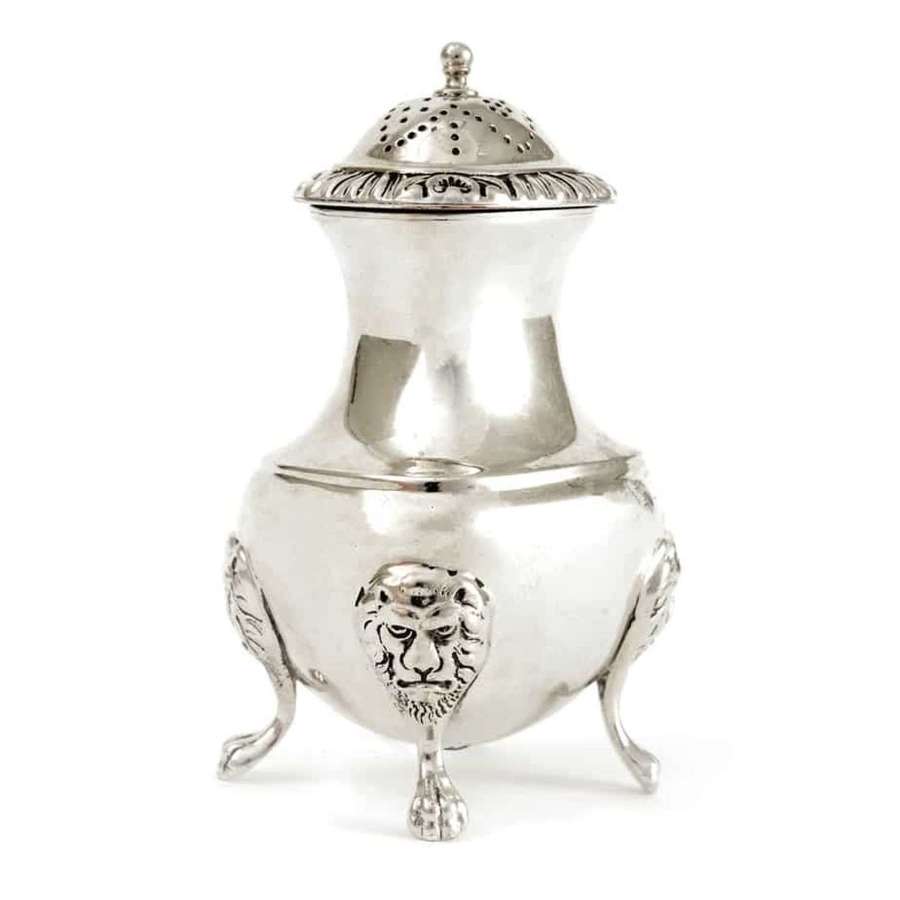 Silver plated pepper pot