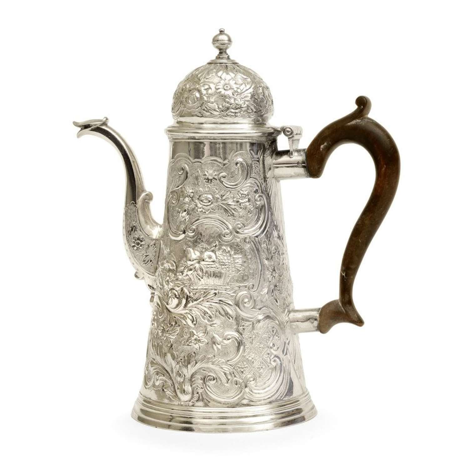 18th Century silver coffee pot