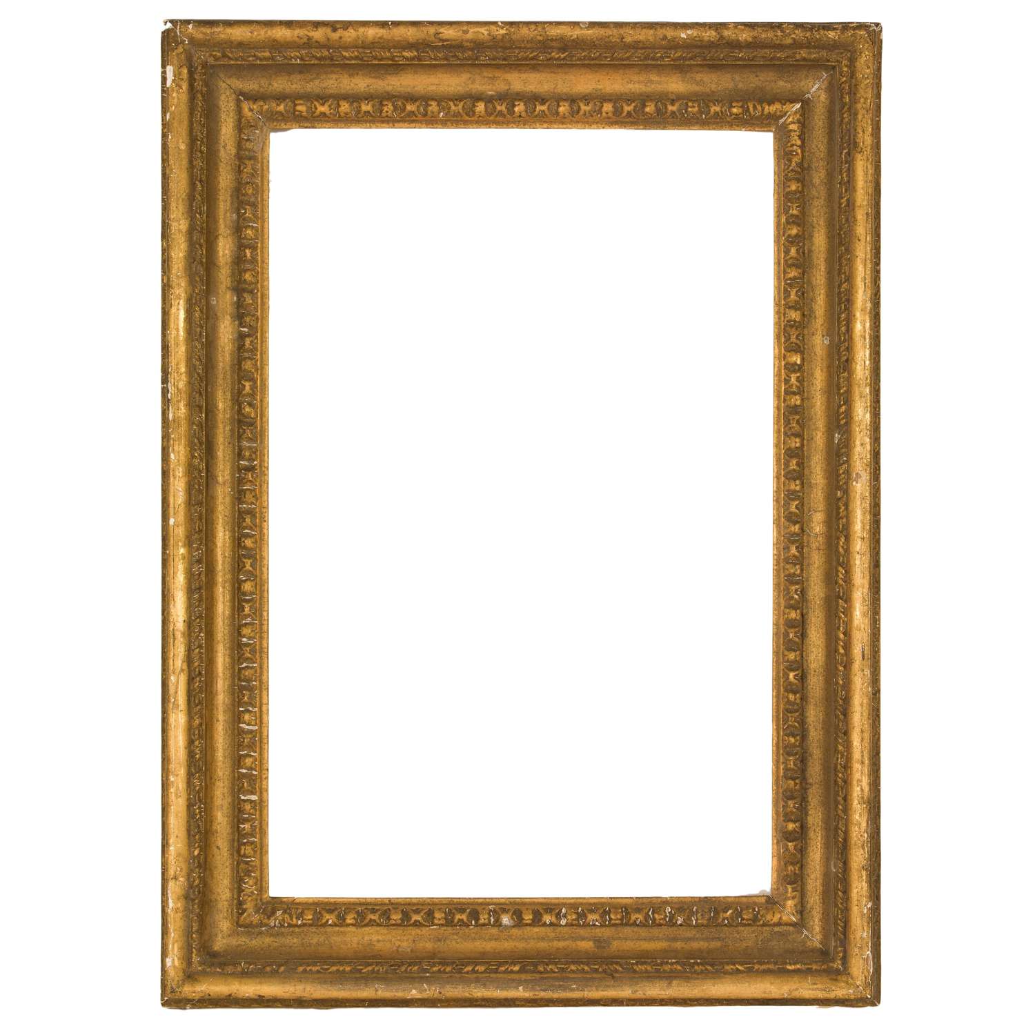 A 19th century carved wood and gesso gilt frame