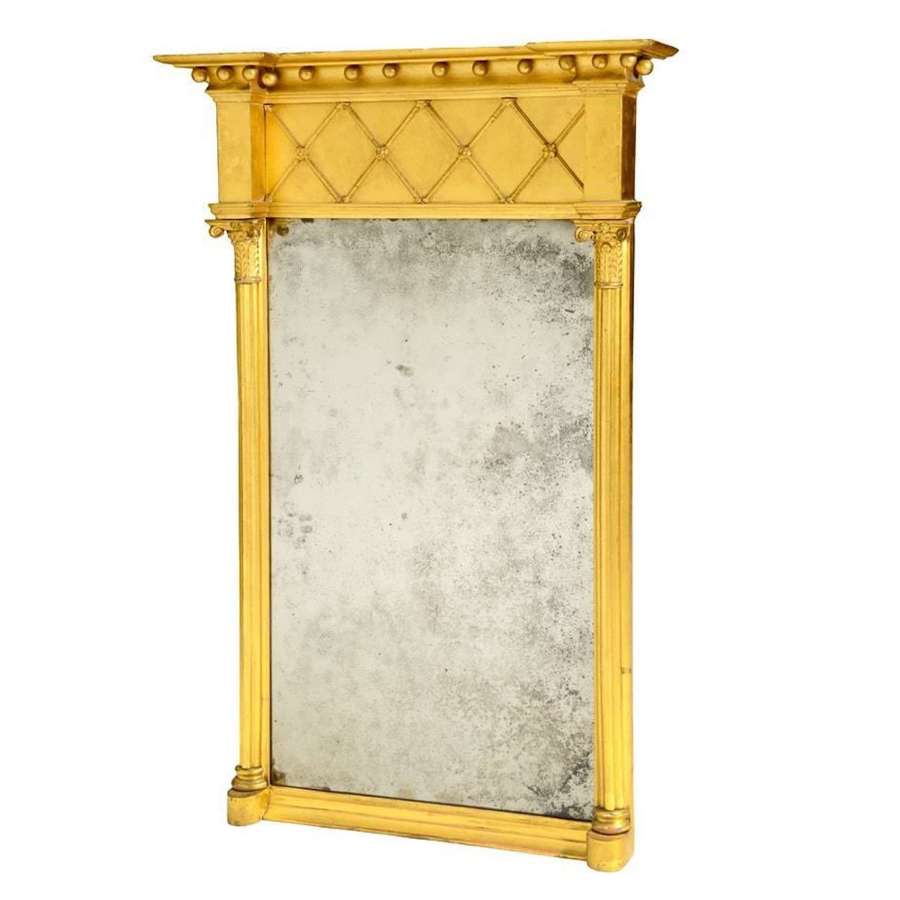 A Regency gilt wood pier mirror