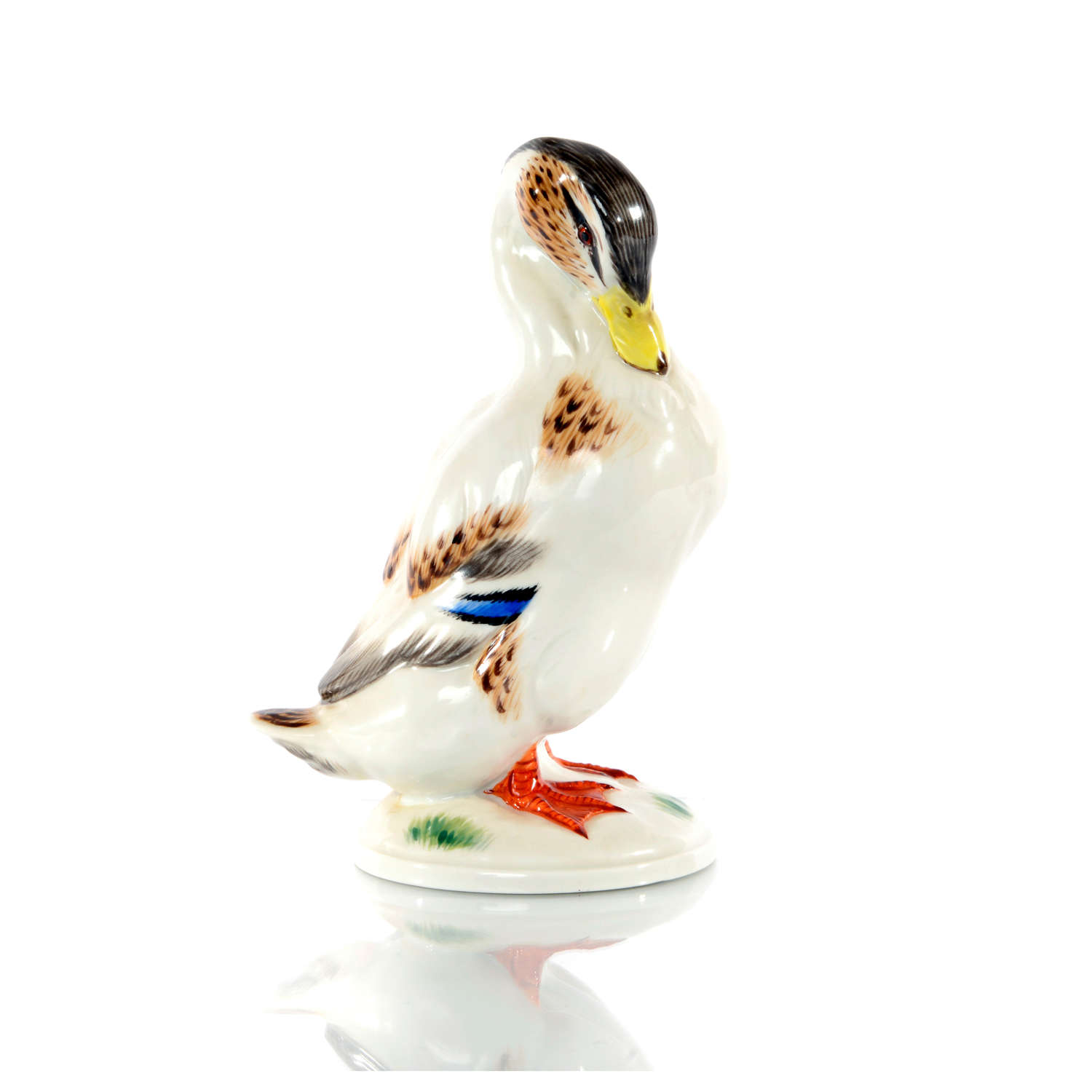 A Meissen figure of a Mallard duck