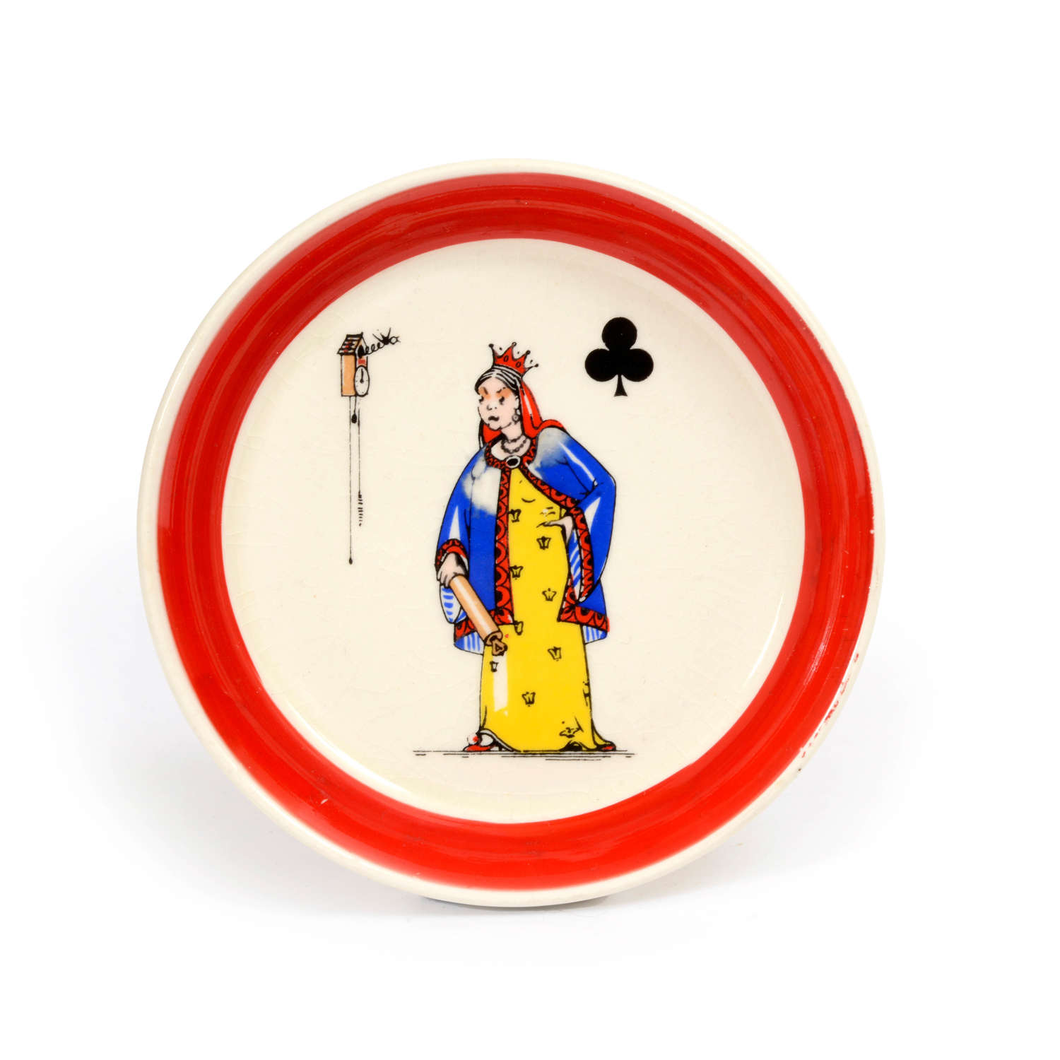 A Queen of Clubs Trinket Dish by Wade