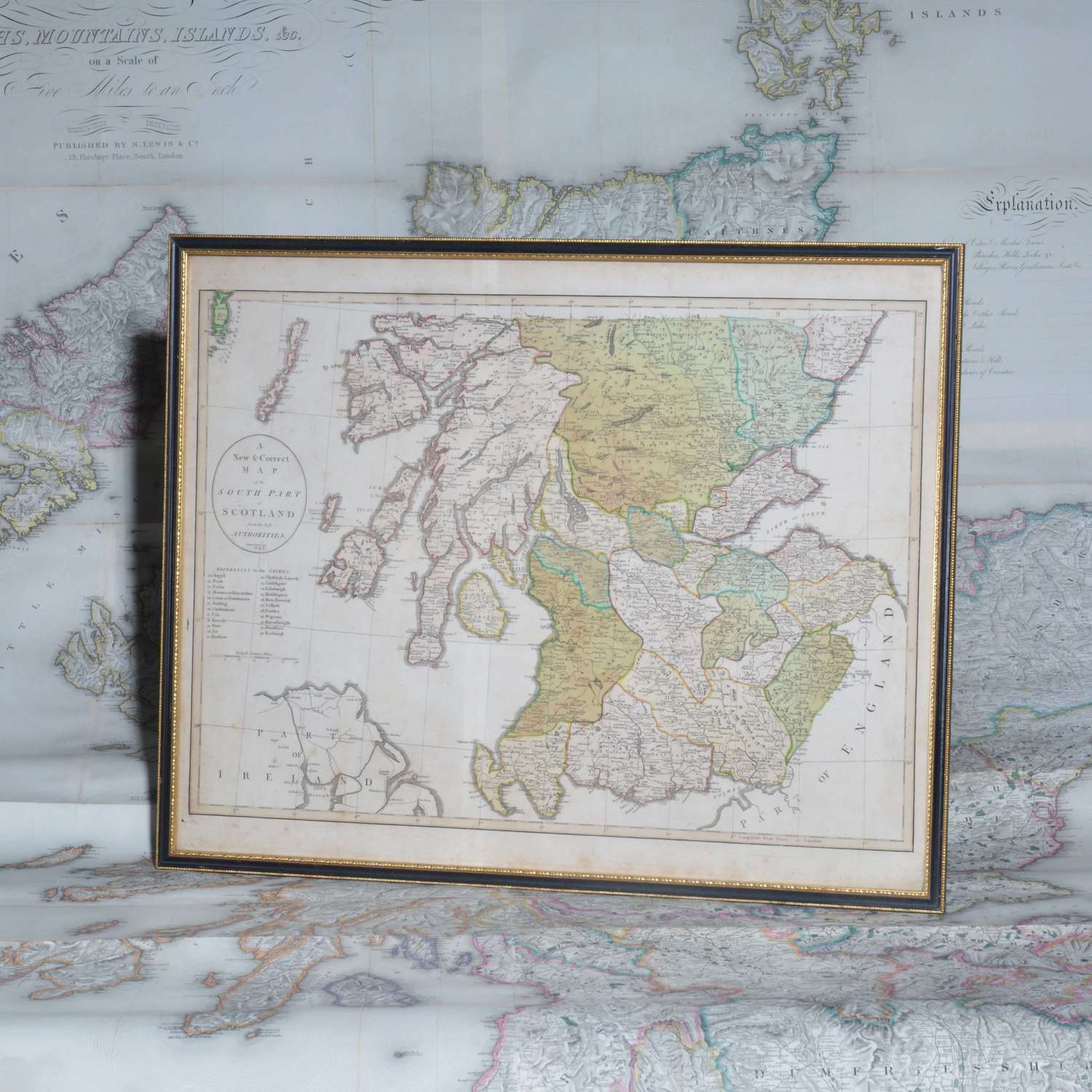 Map of Scotland by John Cary