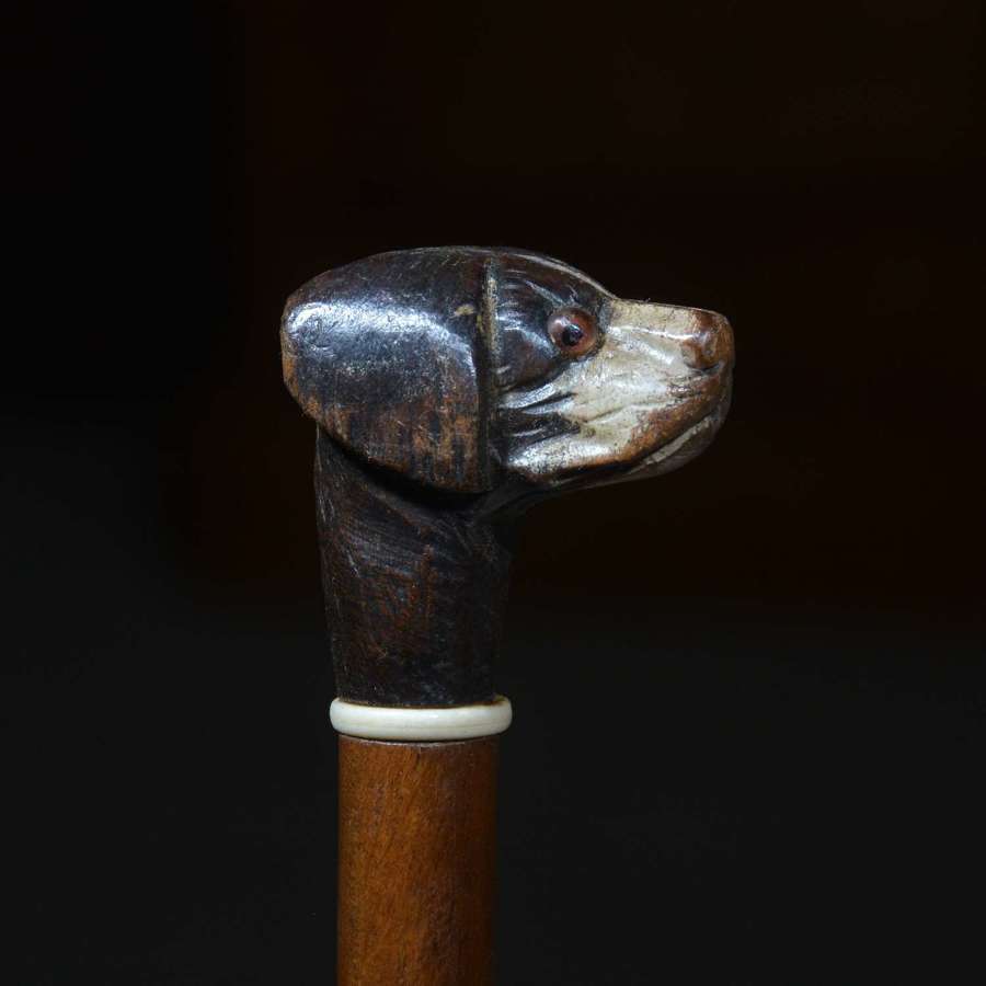 Dog's head swagger stick