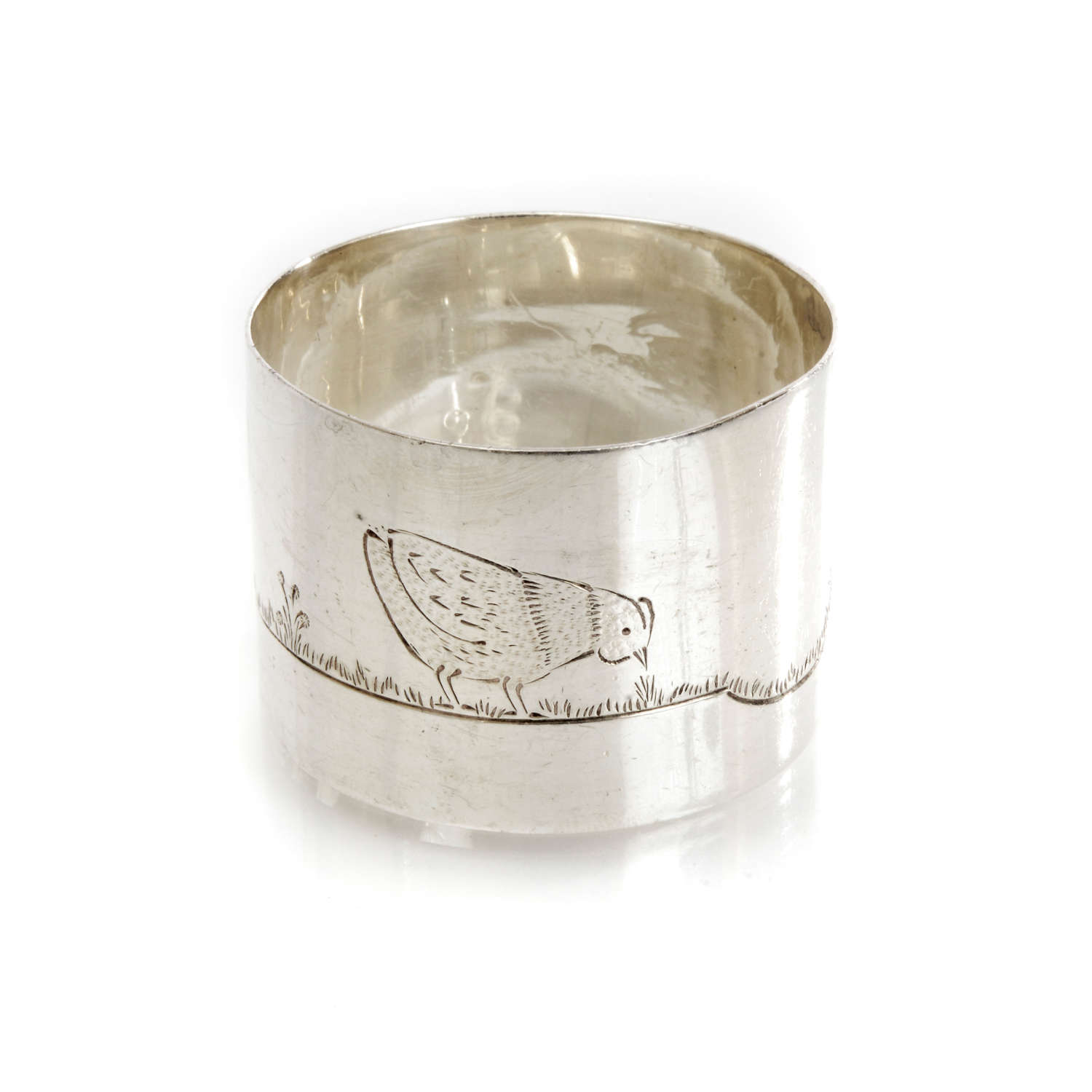 A Charming Silver Napkin Ring