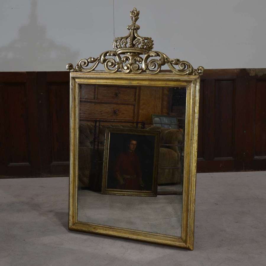George III Period Gilt Portrait Frame Mirror