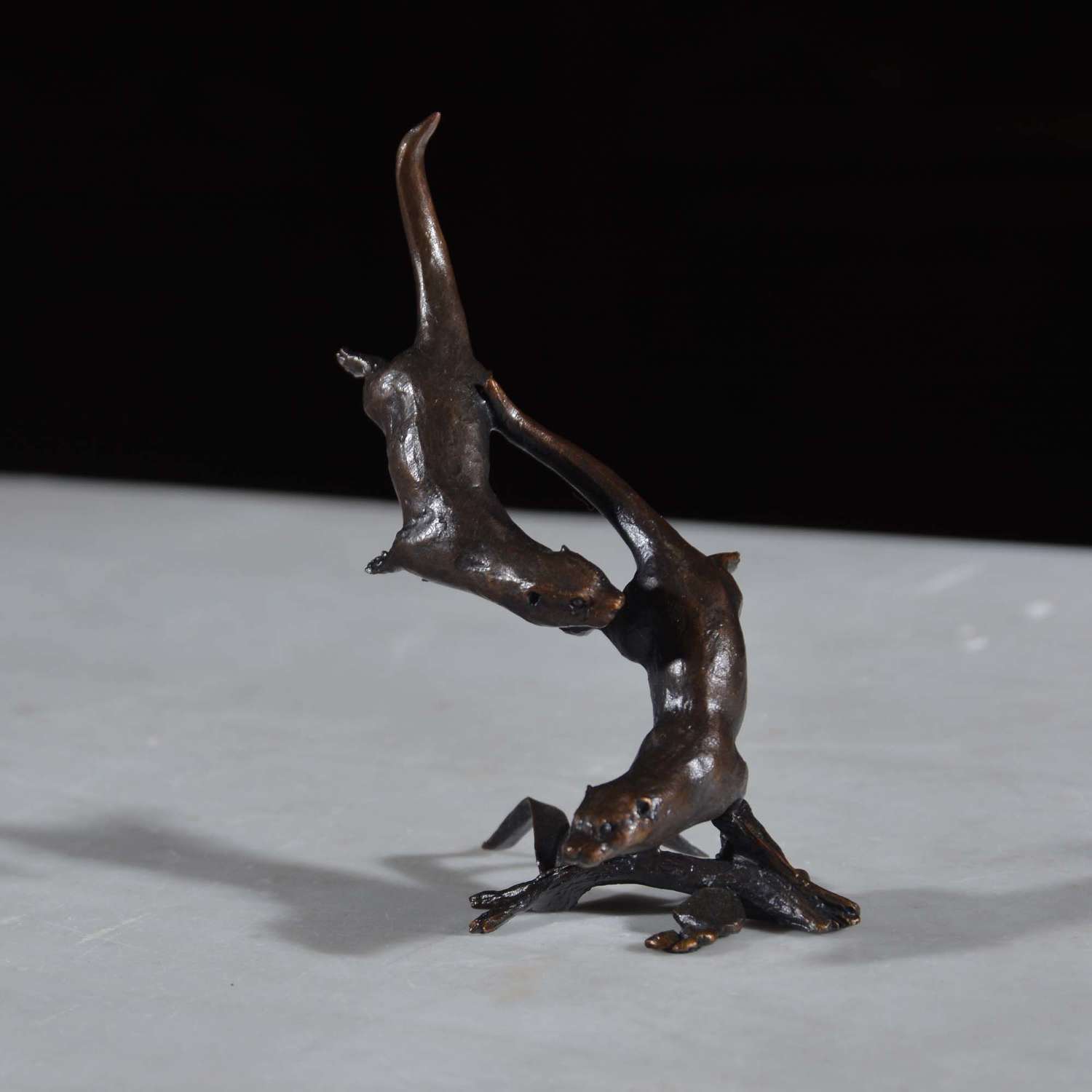 Bronze of Otters Swimming - Michael Simpson