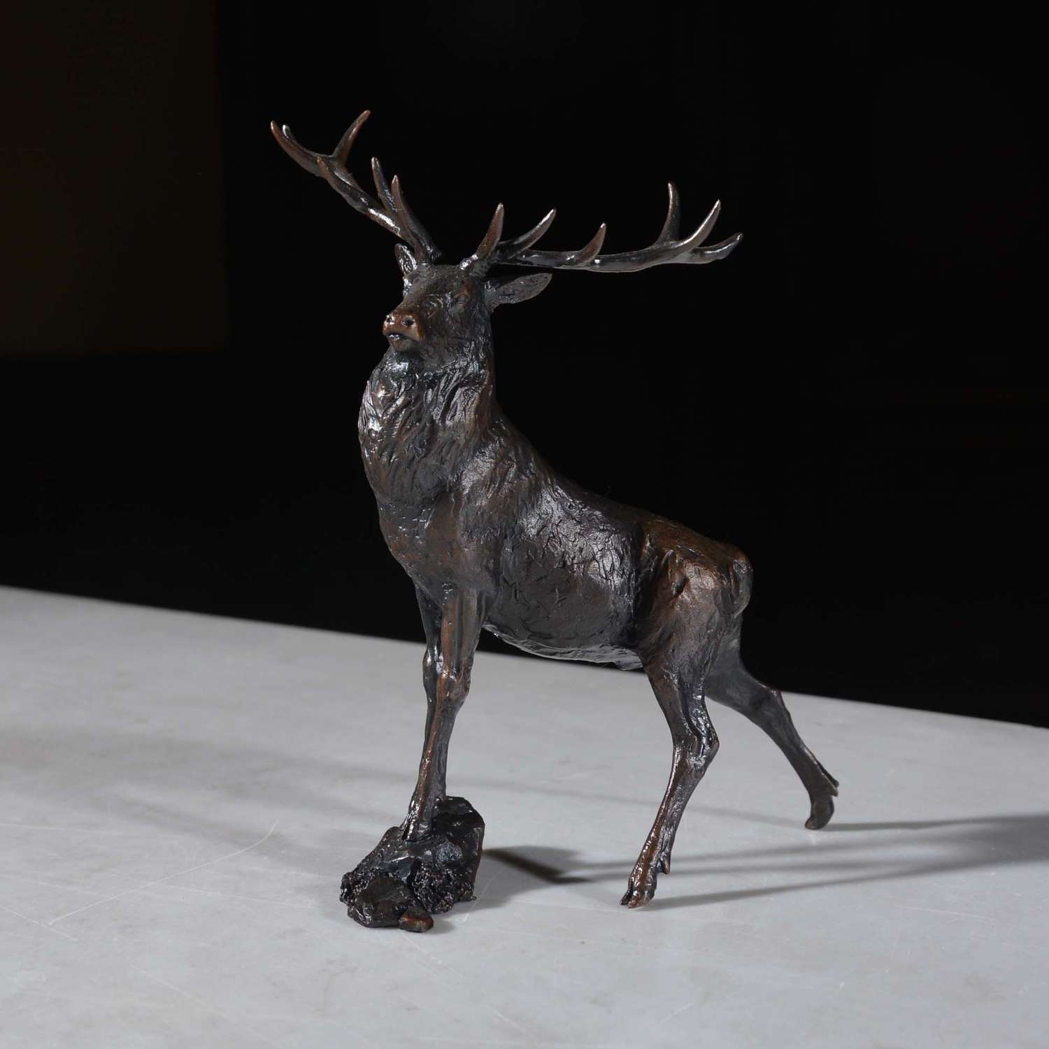 Small Bronze of a Stag 'Highland Prince' - Michael Simpson